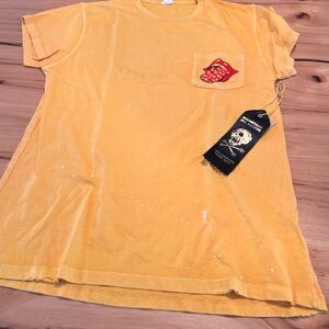 MadeWorn Yellow Graphic Short Sleeve Tee